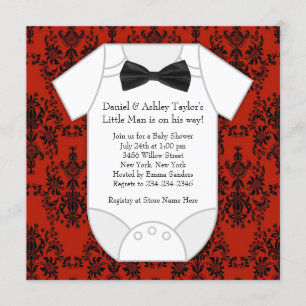 Little Man Baby Dusche Einladung