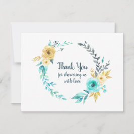 Little Man Baby Duschkabine Aquamarin Blue Vielen  Dankeskarte