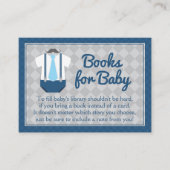 Little Man Baby Shower Book Request Begleitkarte (Vorderseite)