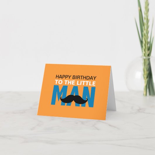 Little Man Birthday Card Karte (Vorderseite)