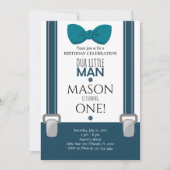 Little Man Birthday Einladung (Vorderseite)
