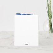 Little Man Birthday Party Karte (Rückseite)