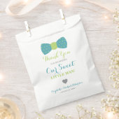 Little Man Bow Krawatte Gefallen Tasche, Danke Geschenktütchen (Ausgeschnitten)