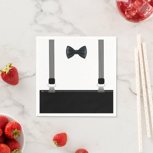 Little Man Bow Krawatte Party Napkins Serviette (Beispiel)