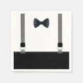 Little Man Bow Krawatte Party Napkins Serviette (Vorderseite)
