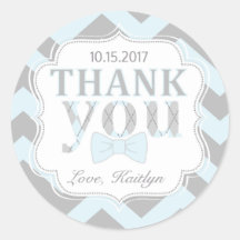 Little Man Bow-Krawatte Zickzack Print Vielen Dank