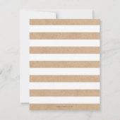 Little Man Boy Baby Shower Einladung - Kraft Card (Rückseite)