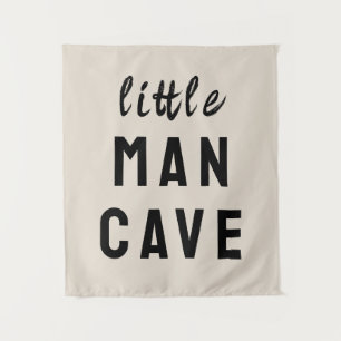 Little Man Cave Boy Room Tan Kinderzimmer Playroom Wandteppich
