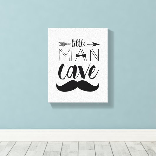 Little Man Cave Canvas Print Leinwanddruck (Insitu (Holzboden))