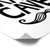 Little Man Cave Kinderzimmer Poster mit Mustache (Ecke)
