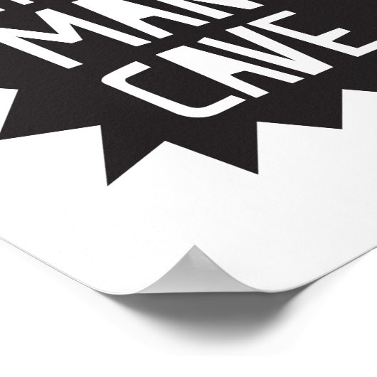 Little Man Cave Poster Print (Ecke)