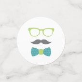 Little Man Confetti, Aquamarin, Limettengrün, Grau Konfetti (Klein Vorderseite)