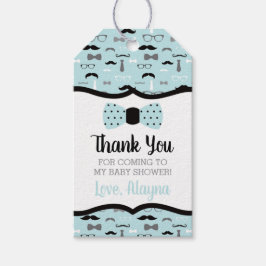 Little Man danke Ihnen Tag, Blau, Schwarz, Bow Kra Geschenkanhänger