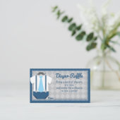 Little Man Diaper Raffle Baby Dusche Begleitkarte (Stehend Vorderseite)