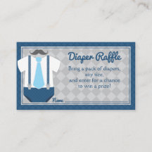 Little Man Diaper Raffle Baby Dusche