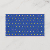 Little Man Diaper Raffle Ticket, Royal Blue, Gold Begleitkarte (Rückseite)