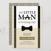 Little Man Einladung, kleiner Mann Geburtstag Einladung (Vorne/Hinten)