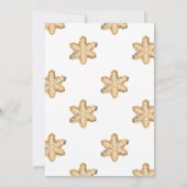 Little Man Gingerbread Mann Weihnachtsdusche Einladung (Rückseite)