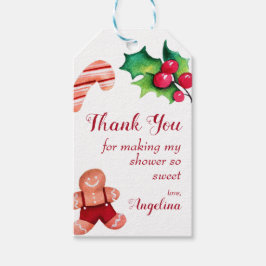 Little Man Gingerbrew Weihnachtsdusche Gefallen Geschenkanhänger