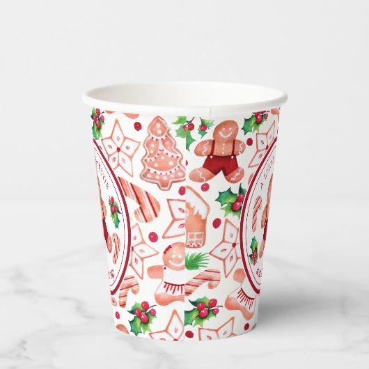 Little Man Gingerbrew Weihnachtsdusche Pappbecher (Rechts)