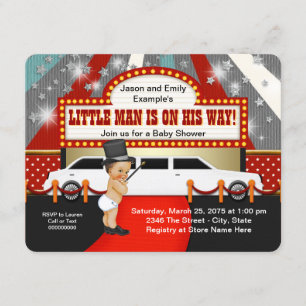 Little Man Limousine Movie Star Kinderdusche Einladung