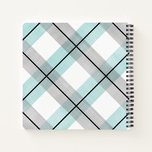 Little Man Mint Graue Babydusche Gästebuch Notizblock (Rückseite)