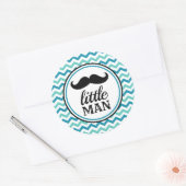 Little Man Mustache Baby Shower Stickers - LM (Umschlag)
