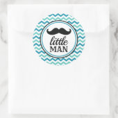 Little Man Mustache Baby Shower Stickers - LM (Tasche)