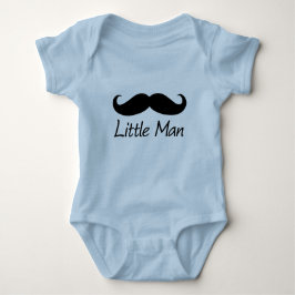 Little Man Mustache Boys Baby Strampler