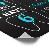 Little Man Mustache Mr Onederful Birthday Zeichen Poster (Ecke)