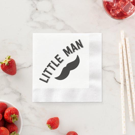 Little Man Mustache Party Napkins Serviette (Beispiel)