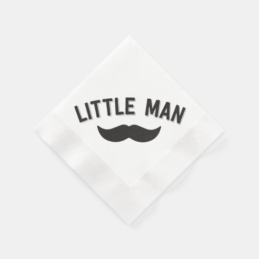 Little Man Mustache Party Napkins Serviette (Ecke)