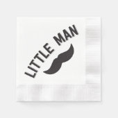 Little Man Mustache Party Napkins Serviette (Vorderseite)