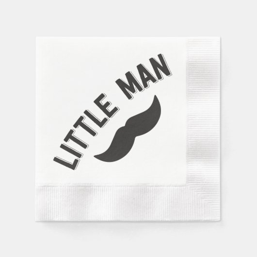 Little Man Mustache Party Napkins Serviette (Vorderseite)