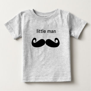 Little Man Mustache Säugling Sleeper Shirt
