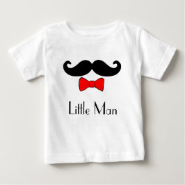 Little Man Mustache und Red Bowtie Baby T-shirt