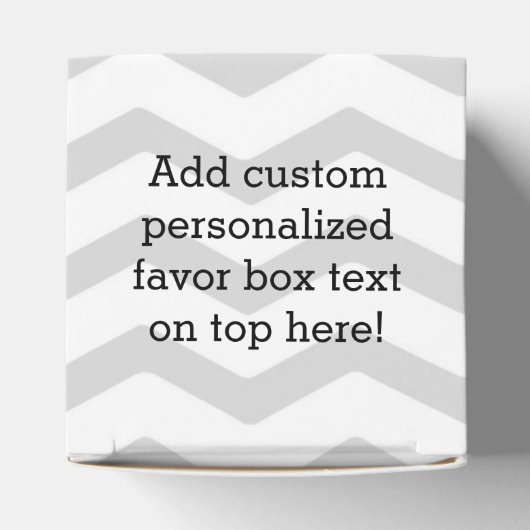 Little Man Mustache Zickzack Niedliche Jungs Geschenkschachtel (Oben)