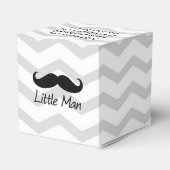 Little Man Mustache Zickzack Niedliche Jungs Geschenkschachtel (Rückseite)