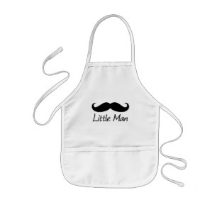 Little Man Mustache Zickzack Niedliche Jungs Kinderschürze