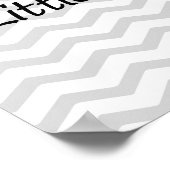 Little Man Mustache Zickzack Niedliche Jungs Poster (Ecke)