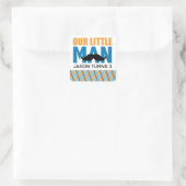 Little Man Square Sticker Labels (Tasche)