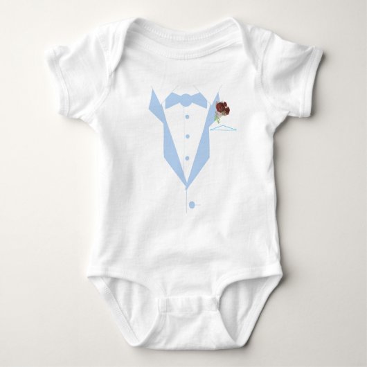 Little Man Tuxedo Baby Strampler (Vorderseite)