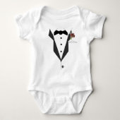 Little Man Tuxedo Baby Strampler (Vorderseite)