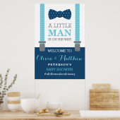 Little Man Welcome Sign Poster, Baby Dusche Poster (Küche)