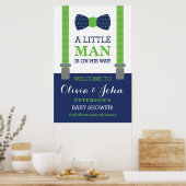 Little Man Welcome Sign Poster, Baby Dusche Poster (Küche)