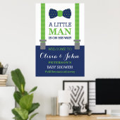 Little Man Welcome Sign Poster, Baby Dusche Poster (Heimbüro)