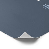 Little Man Welcome Sign Poster, Baby Dusche Poster (Ecke)