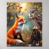 Little Maple | Owl 🦊 Little Light Storybook Tales Poster (Vorne)