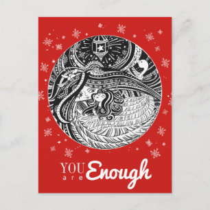 Little Match Girl Angel Red Postcard Postkarte