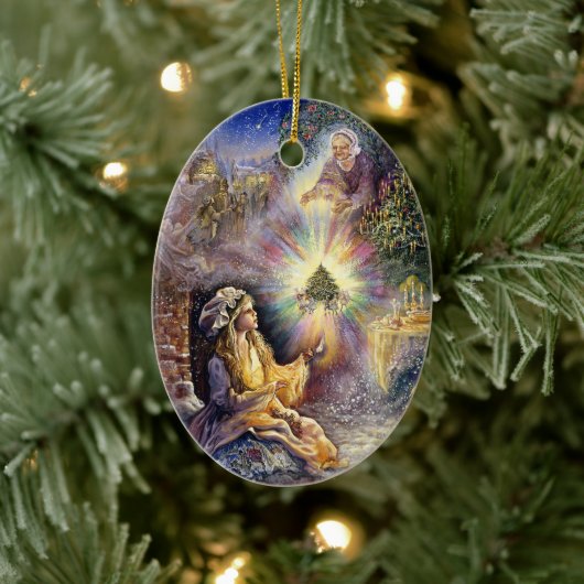 Little Match Girl Weihnachtsdekoration Keramik Ornament (Baum)